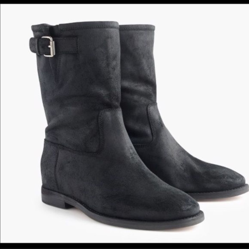 J. Crew Langston Suede Black Boot size 9